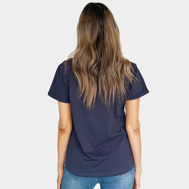 Terracotta Hearts Tee - Navy