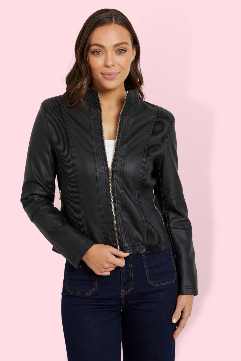 Ryder Biker Jacket - Black