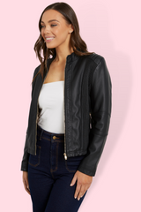 Ryder Biker Jacket - Black