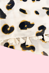 Addie Scarf - Animal Print Neutral/Mustard