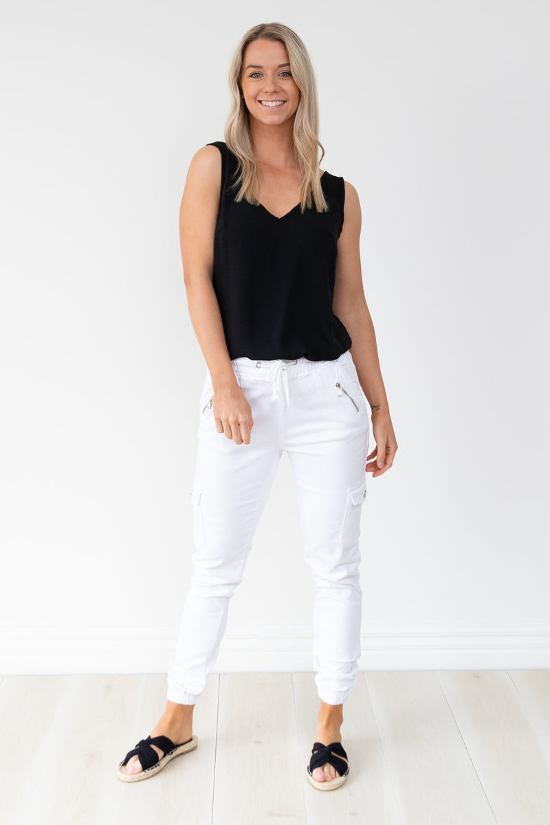 Ash Joggers - White