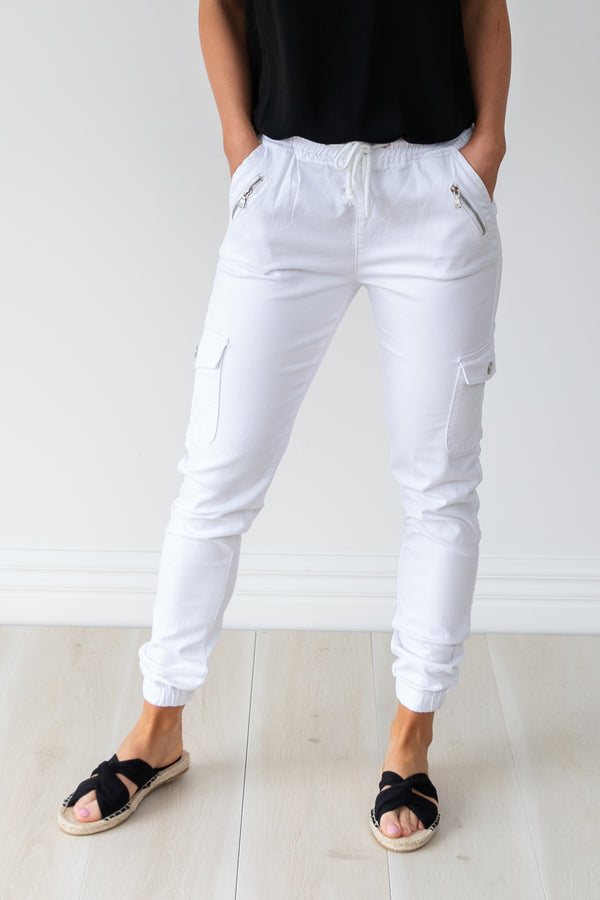 Ash Joggers - White