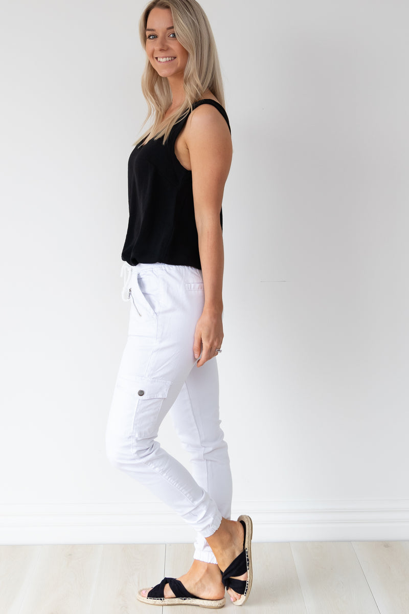 Ash Joggers - White