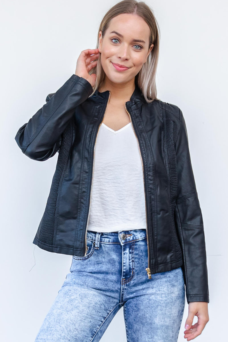 Ryder Biker Jacket - Black