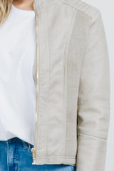 Ryder Biker Jacket - Stone