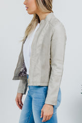Ryder Biker Jacket - Stone