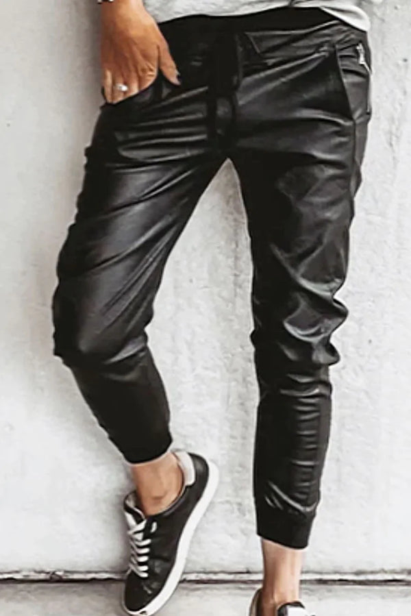 Vegan Leather Ultimate Joggers