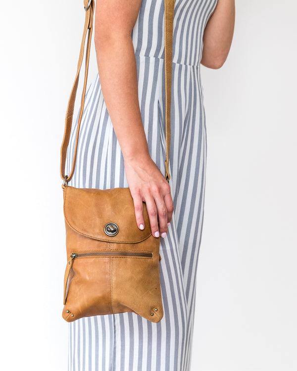 Tayla Bag - Tan || Rugged Hide